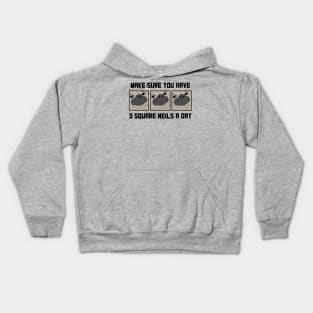 Neil the Seal - Three Square Neils a Day Kids Hoodie